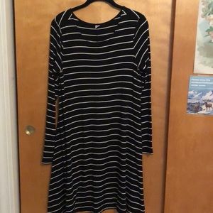 Old Navy Striped Jersey Swing Dress